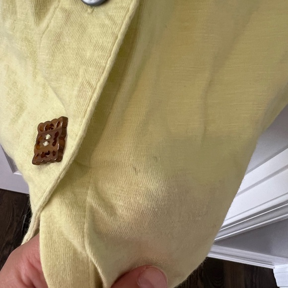 Soft Surroundings Danielle Button Sleeveless Tunic | Fresh Lemonade | Size Large - Picture 10 of 10